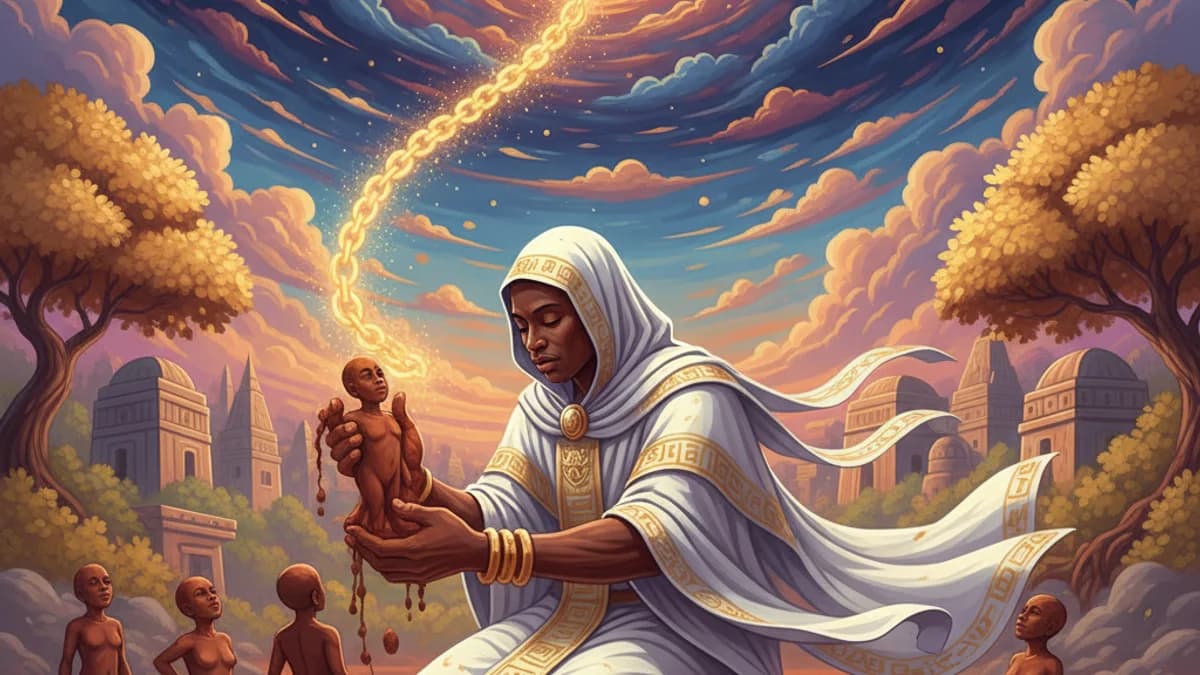 Obatala Creates Humans