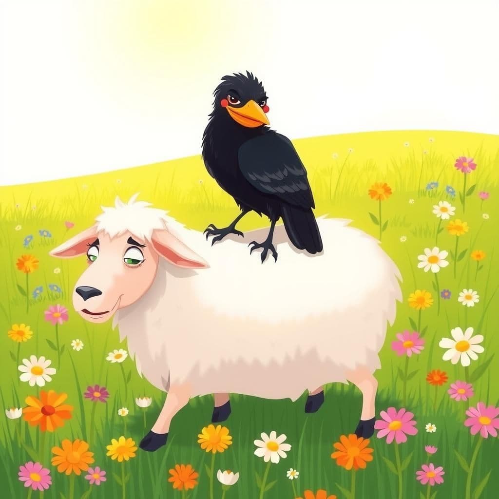 The Crow and the Sheep