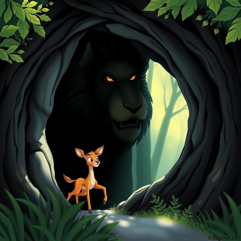 The Doe and the Lion