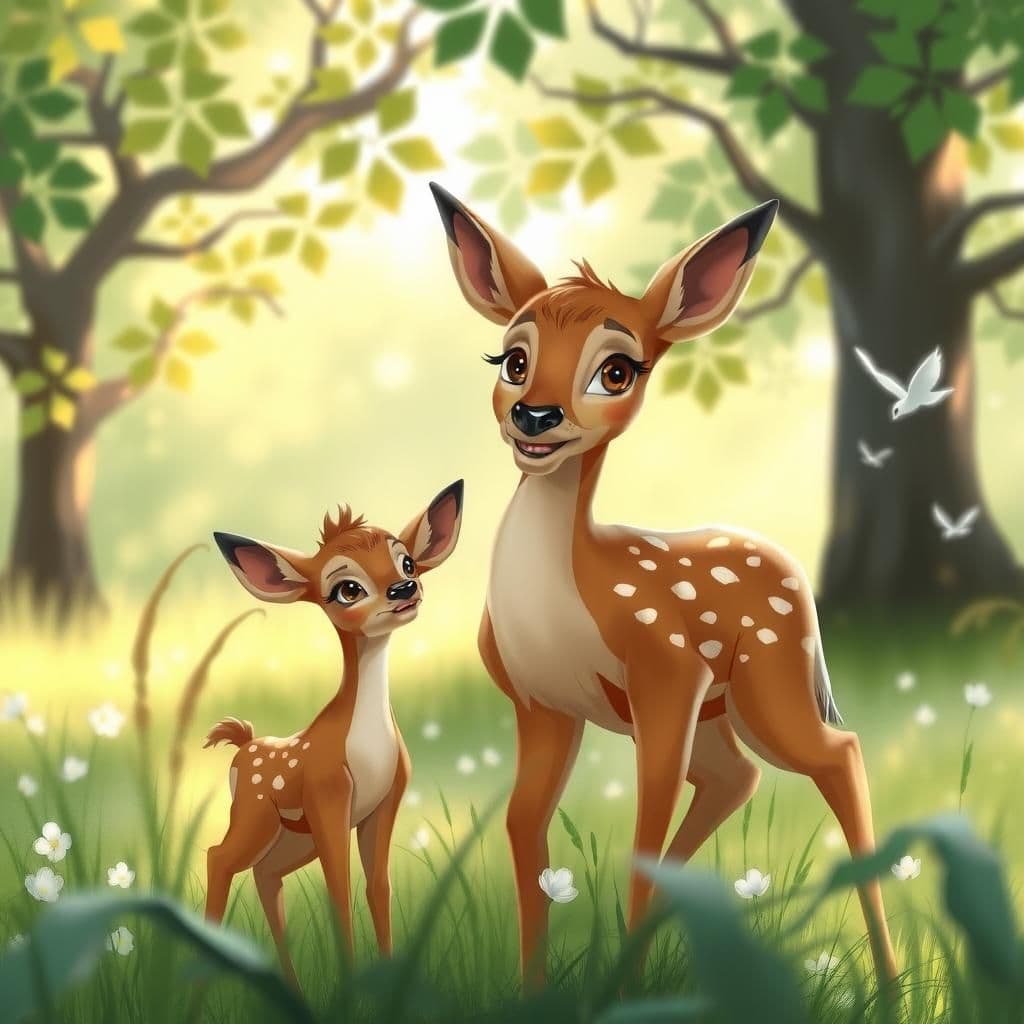 The Fawn and His Mother