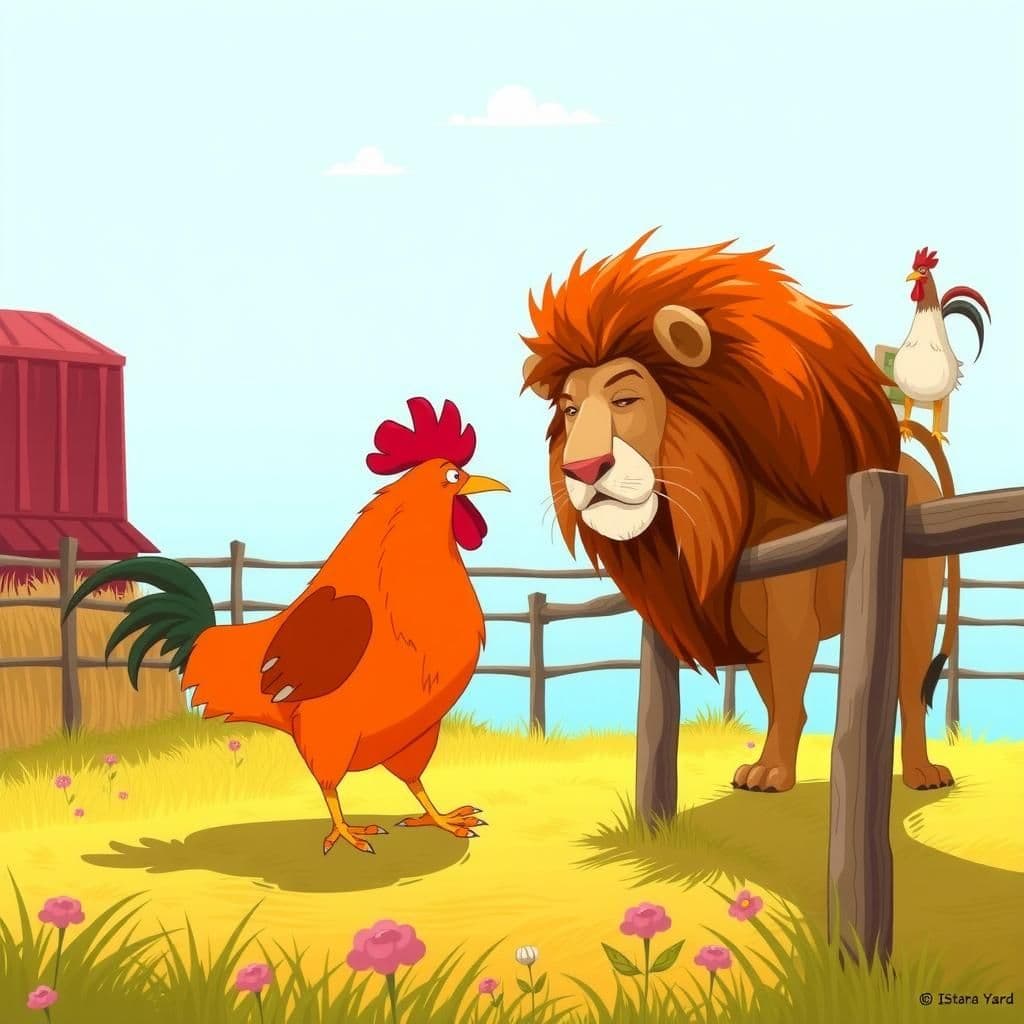 The Ass the Cock and the Lion