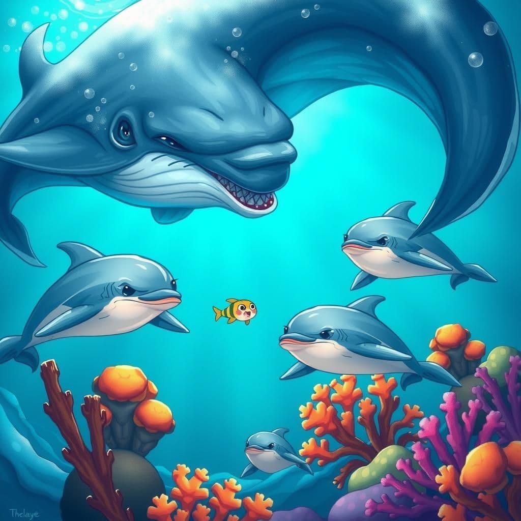 The Dolphins the Whales and the Sprat