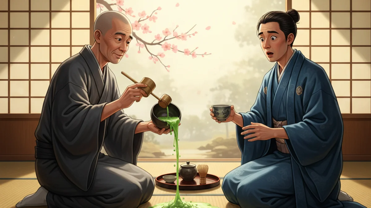 Illustration for A Cup of Tea - a zen stories Zen Stories story with moral lessons