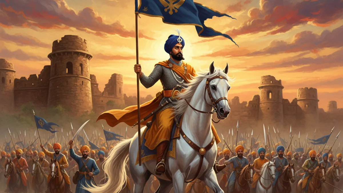 Illustration for Banda Singh Bahadur's Campaigns - a additional tales Sikh Saakhis story with moral lessons