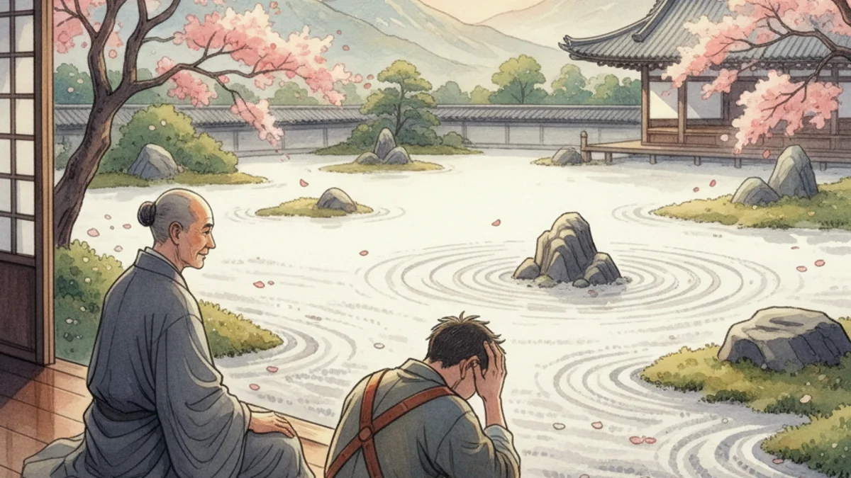 Illustration for Bankei's Not Born - a master tales Zen Stories story with moral lessons