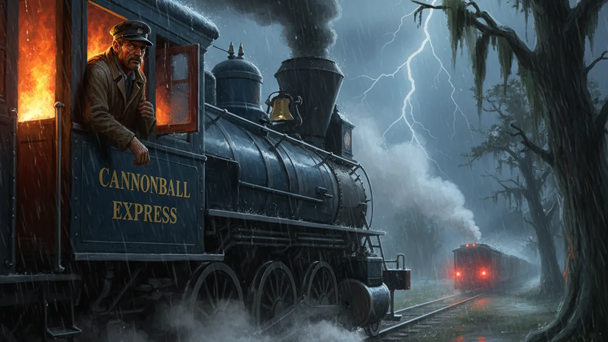 Casey Jones - American Outlaws story illustration from Legendary Outlaws