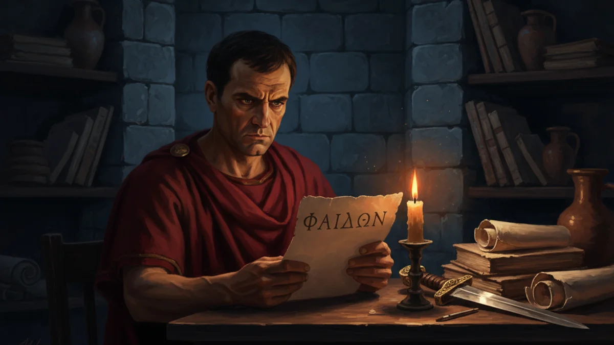 Cato's Sacrifice - Roman Statesmen story illustration from Ancient Legends