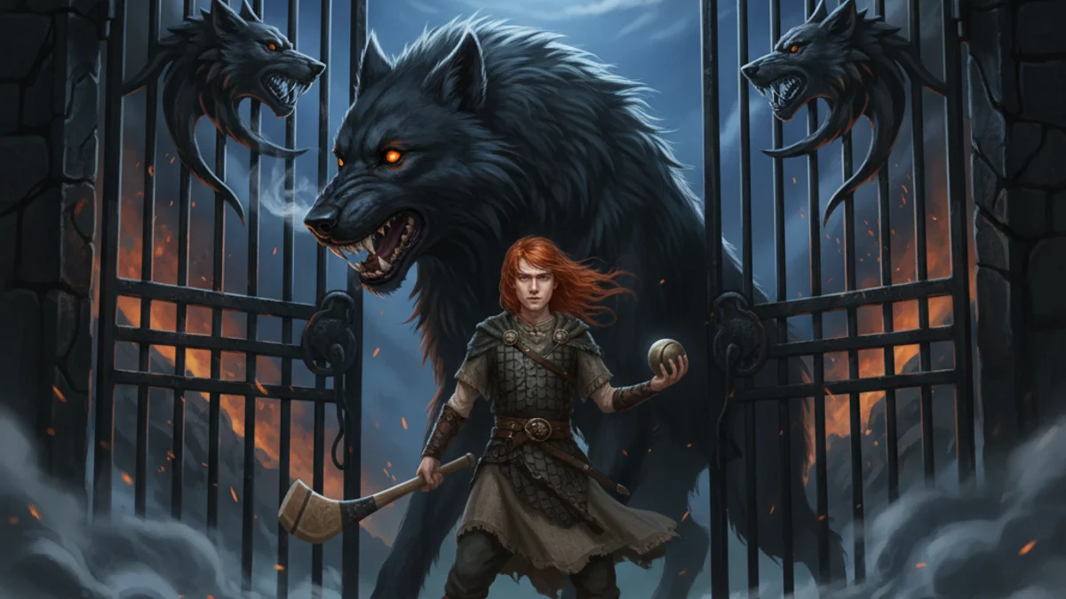 Illustration for Cú Chulainn Gets His Name - a heroes of ulster cycle Celtic Myths story with moral lessons