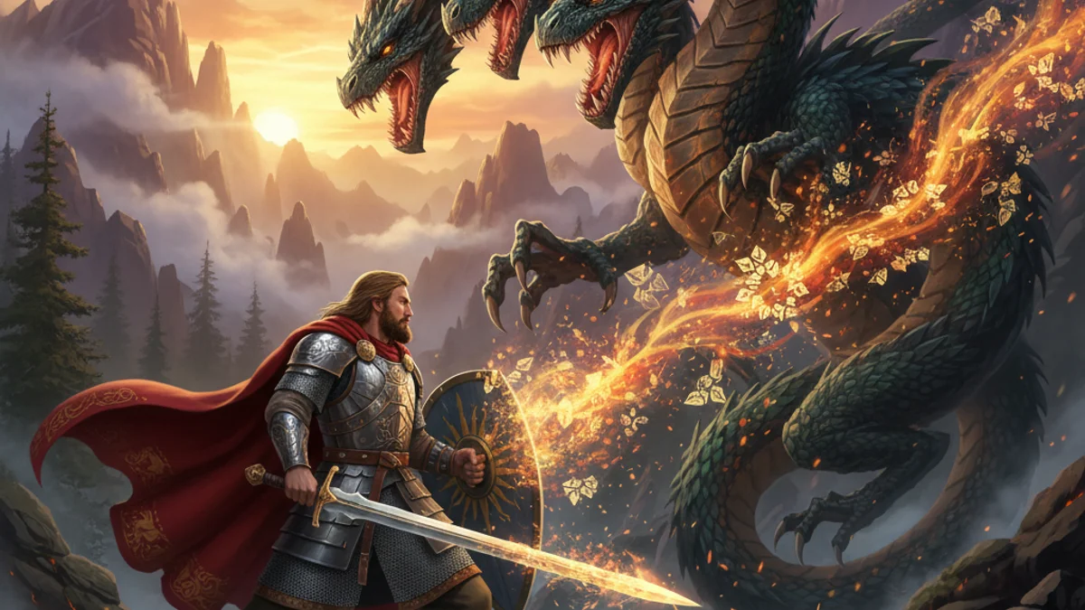 Dobrynya Nikitich - Slavic Legends story illustration from European Folklore