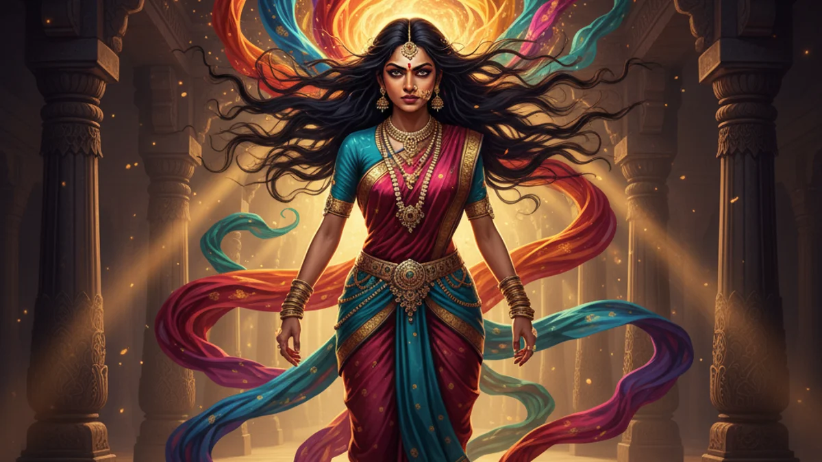 Illustration for Draupadi's Vengeance - a goddess stories Hindu Epics story with moral lessons