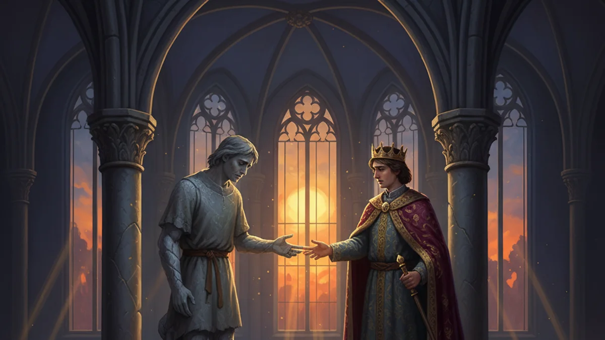 Illustration for Faithful John - a brothers grimm stories European Folklore story with moral lessons