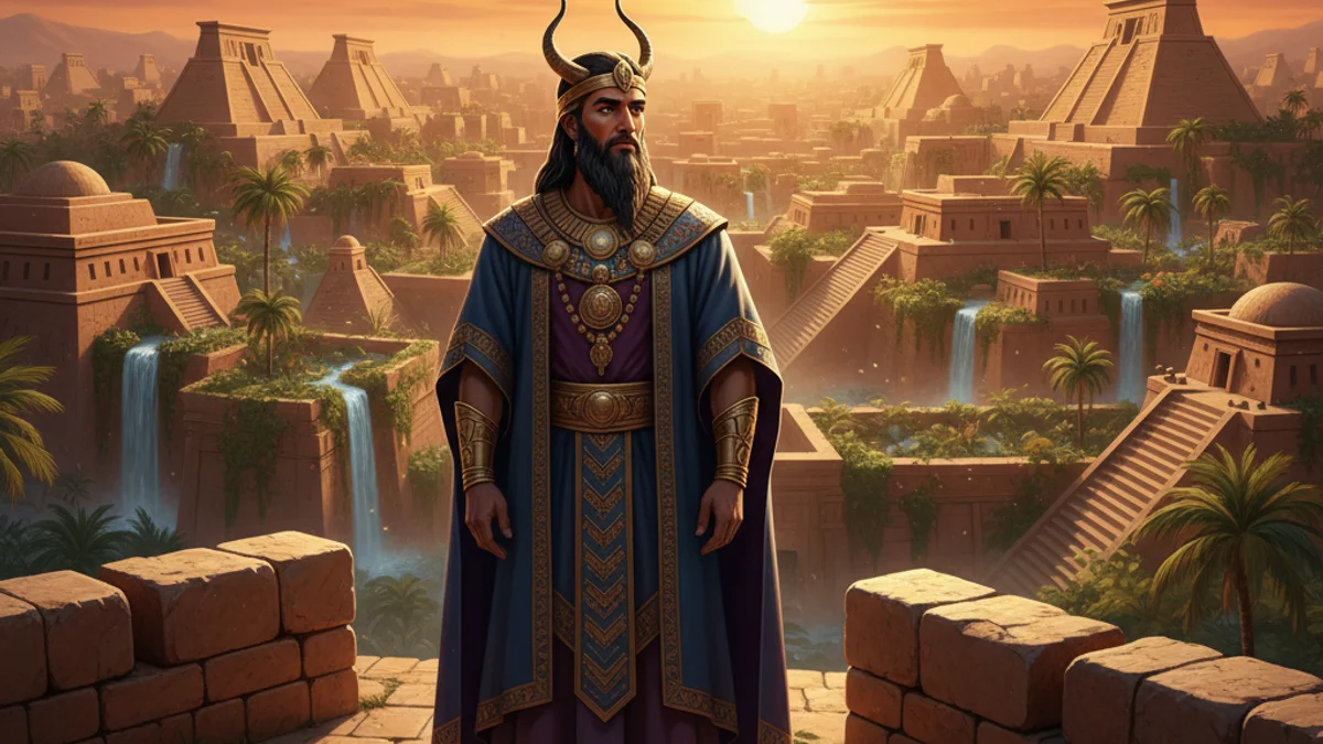 Gilgamesh Seeks Immortality - Epic of Gilgamesh story illustration from Mesopotamian Mythology