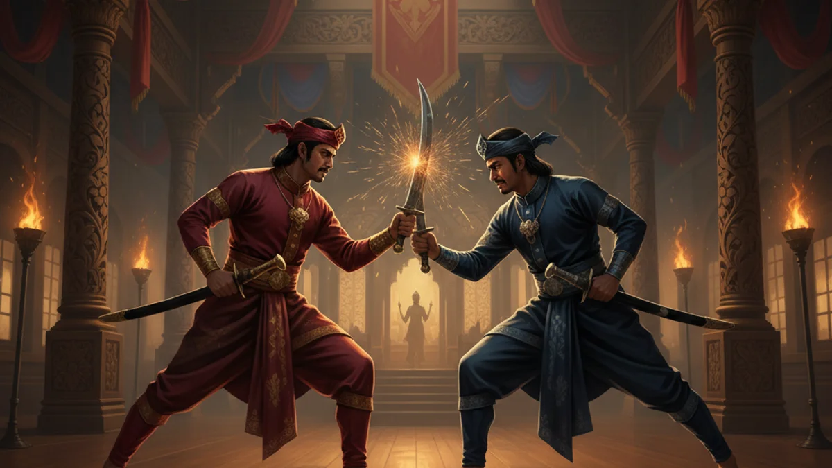 Illustration for Hang Tuah the Warrior - a malaysian tales Southeast Asian Folklore story with moral lessons