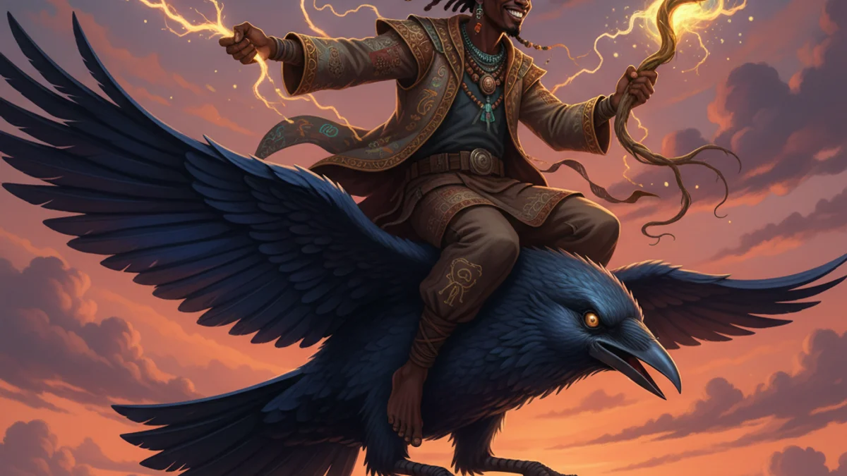 High John the Conqueror - Folk Heroes story illustration from African-American Folklore