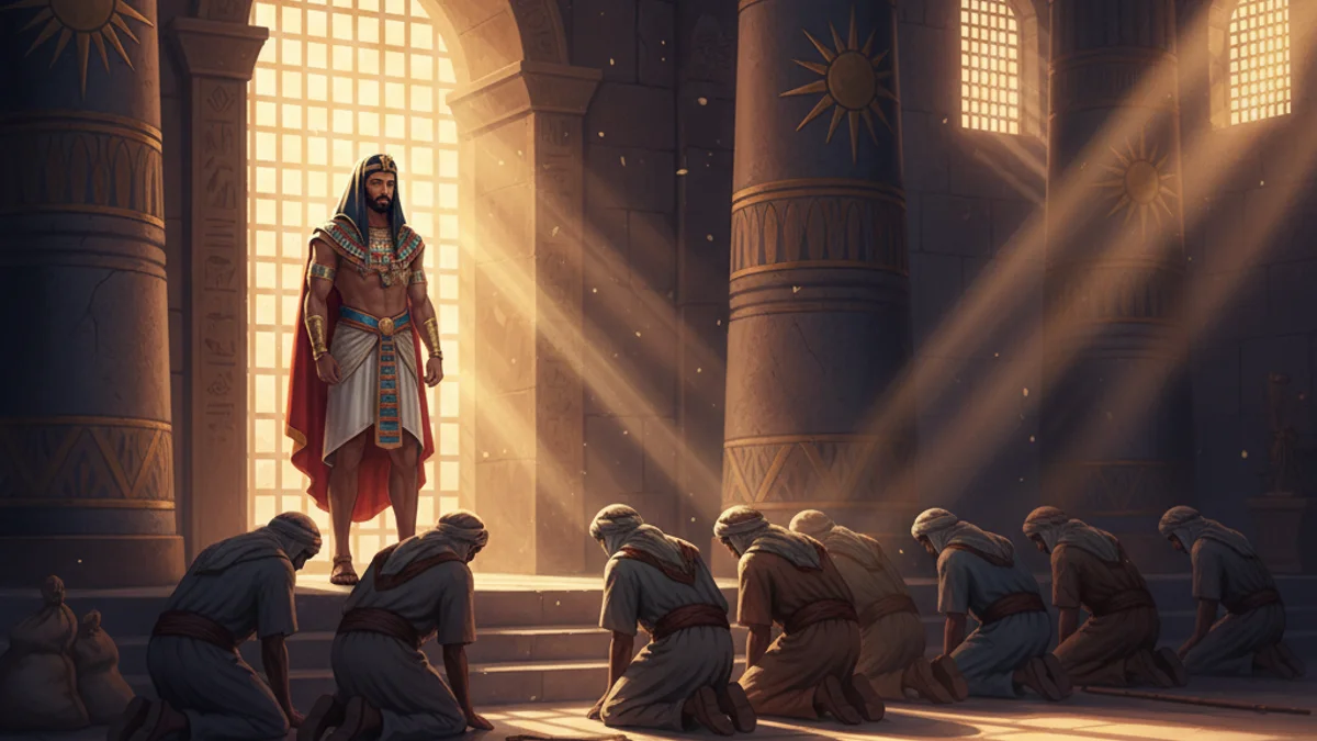 Joseph and His Brothers - Tales from the Torah story illustration from Jewish Folklore