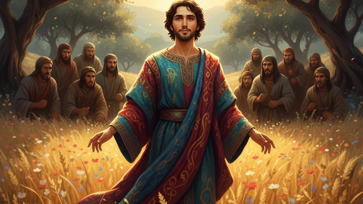Joseph's Coat - Tales from the Torah story illustration from Jewish Folklore