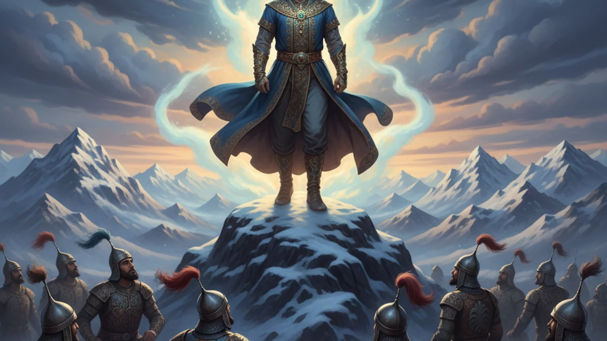 Kay Khosrow's Reign - Shahnameh Kings story illustration from Persian Mythology