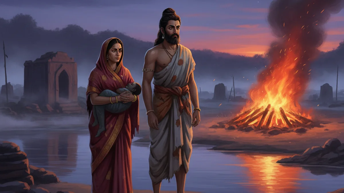 King Harishchandra - Additional Stories story illustration from Hindu Epics