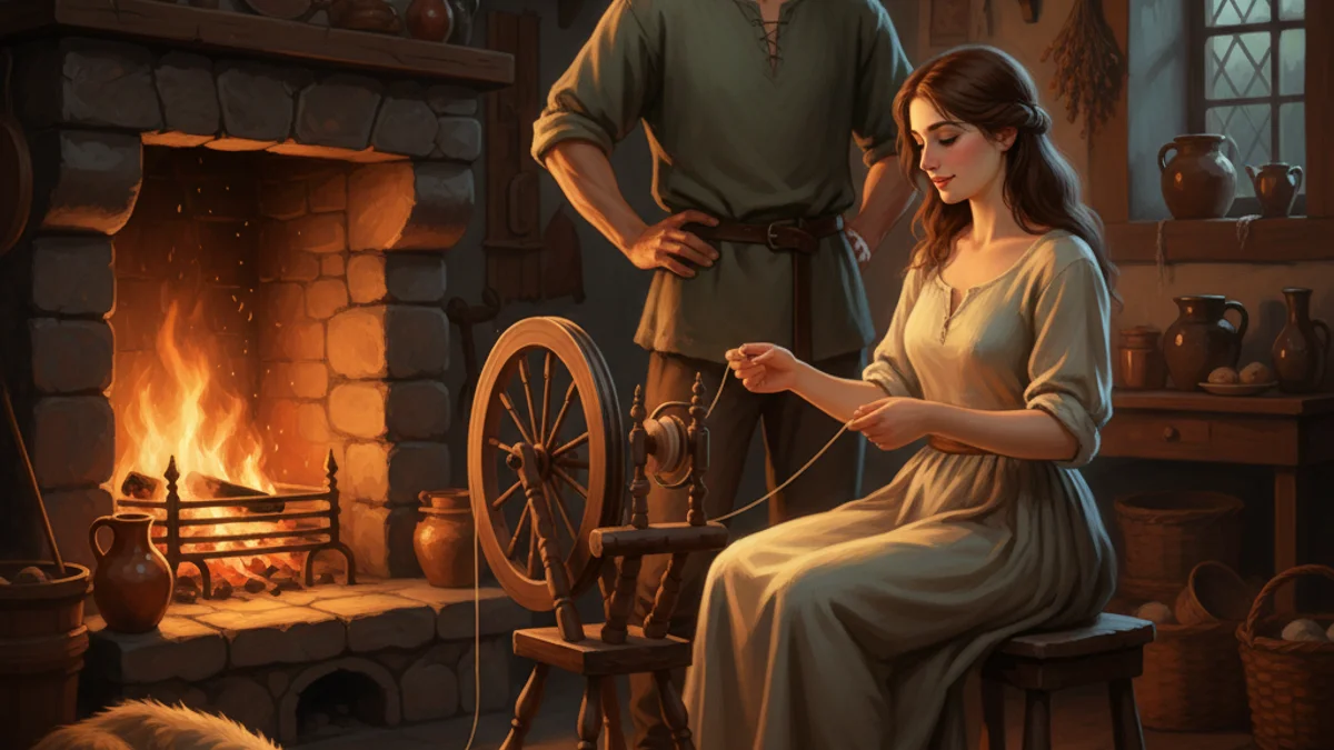 Illustration for King Thrushbeard - a brothers grimm stories European Folklore story with moral lessons