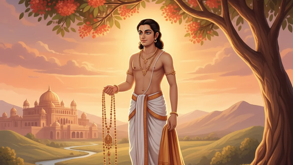 Mahavira's Renunciation - Mahavira Stories story illustration from Jain Tales