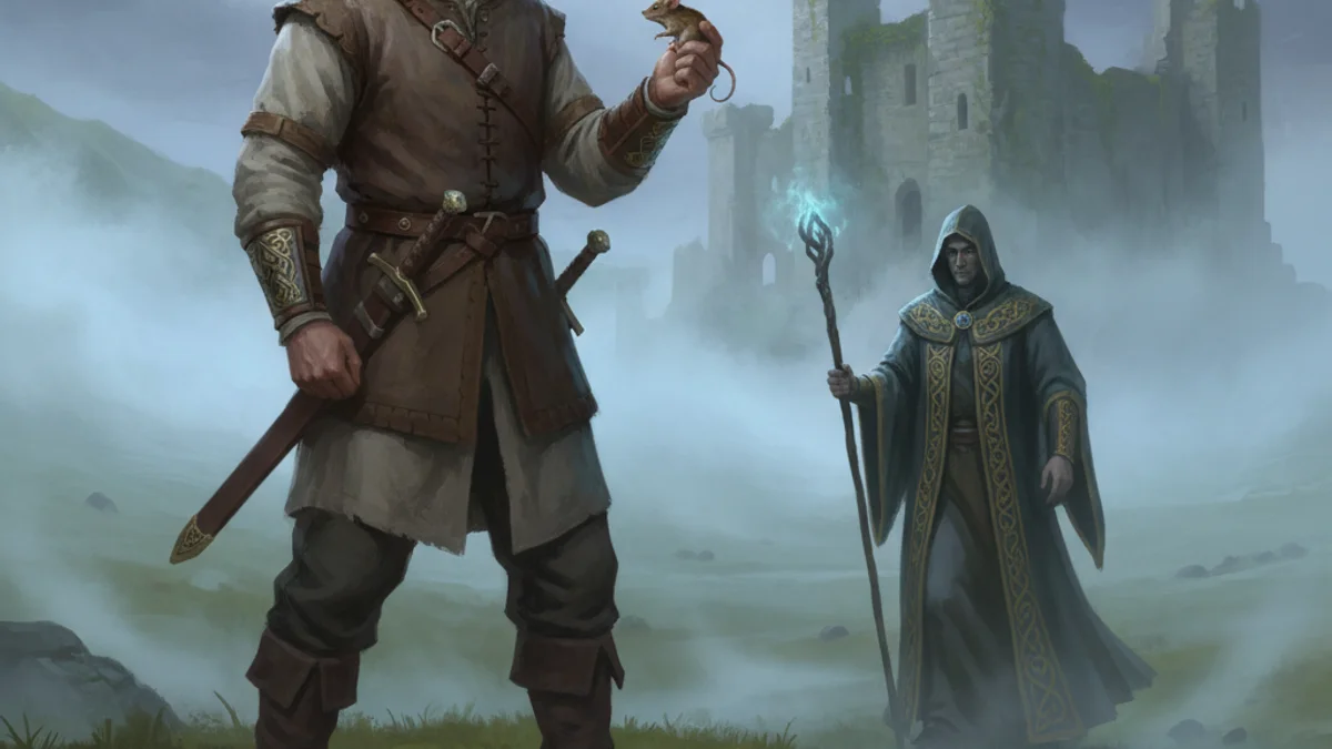 Illustration for Manawydan Son of Llŷr - a famous legends Celtic Myths story with moral lessons