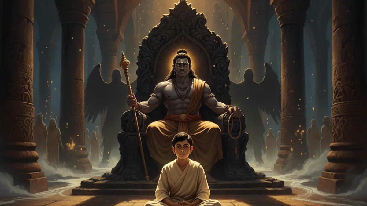 Illustration for Nachiketa and Yama - a additional stories Hindu Epics story with moral lessons