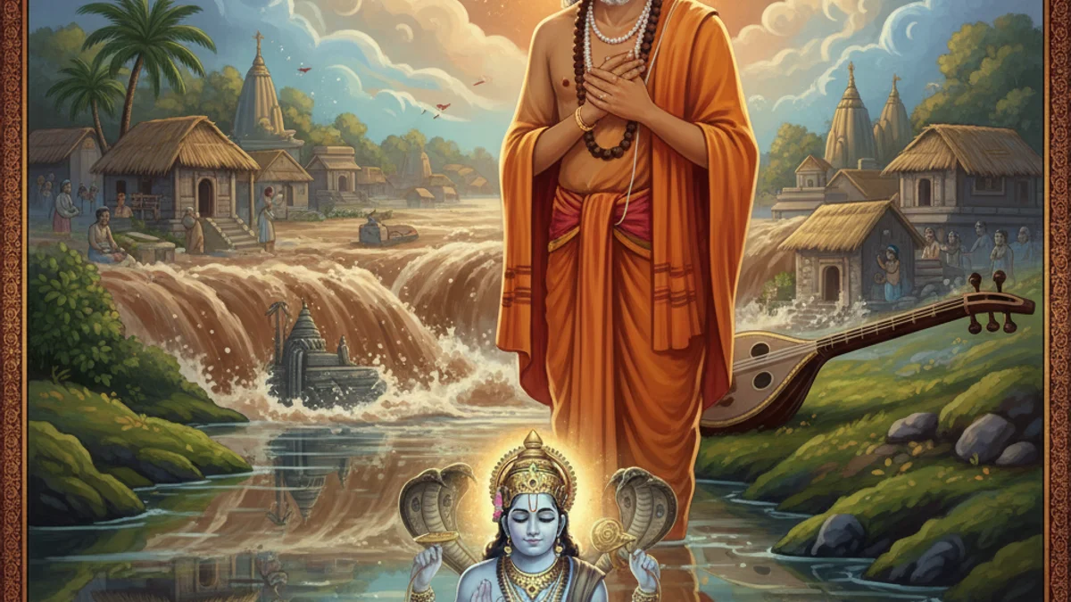 Narada's Cosmic Illusion - Additional Stories story illustration from Hindu Epics