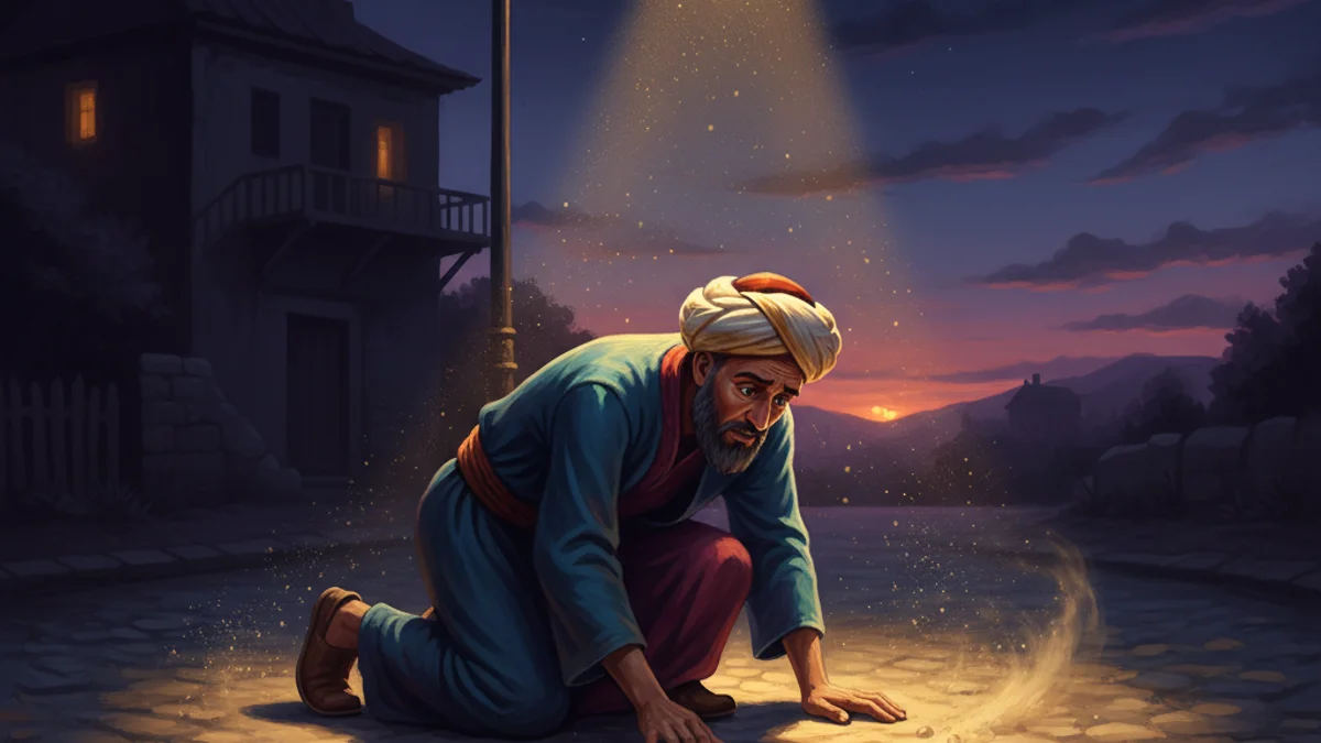 Nasrudin's Ring - Mulla Nasrudin Tales story illustration from Sufi Parables