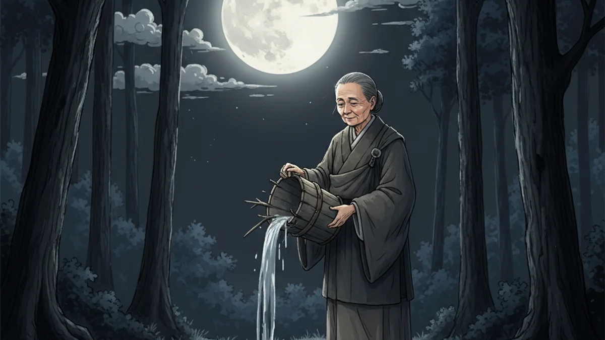 No Water No Moon - Zen Stories story illustration from Zen Stories