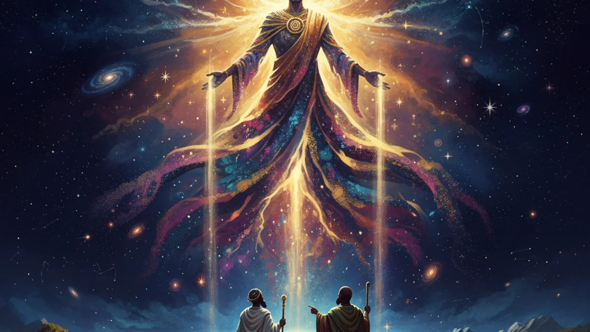 Illustration for Olodumare the Supreme God - a orishas and gods African Mythology story with moral lessons