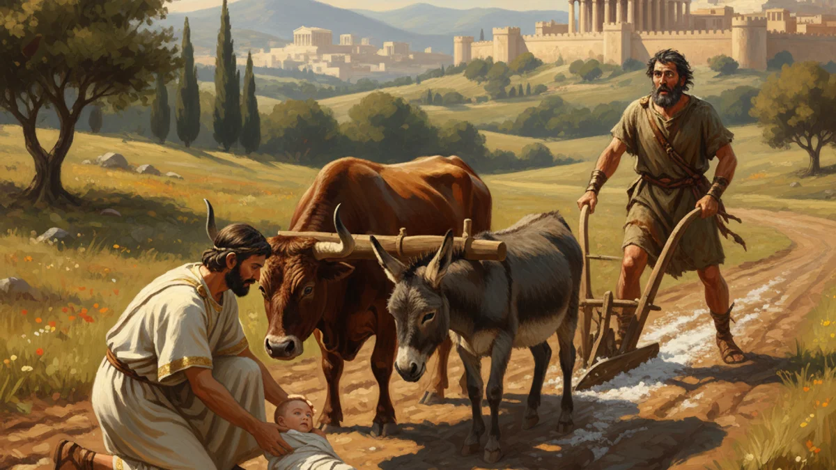 Illustration for Palamedes the Clever - a heroes Greek Myths story with moral lessons
