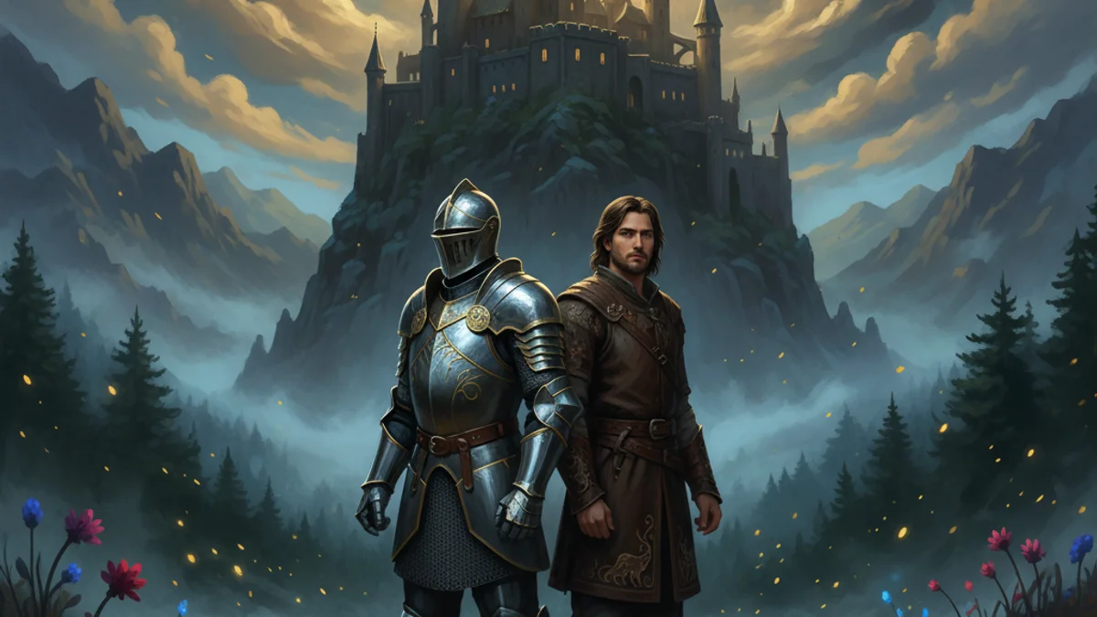 Palmerin of England - Chivalric Romances story illustration from Medieval Tales