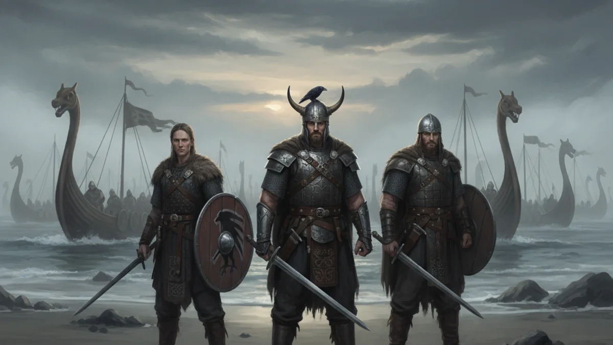 Illustration for Ragnar's Sons' Revenge - a norse heroes Norse Myths story with moral lessons