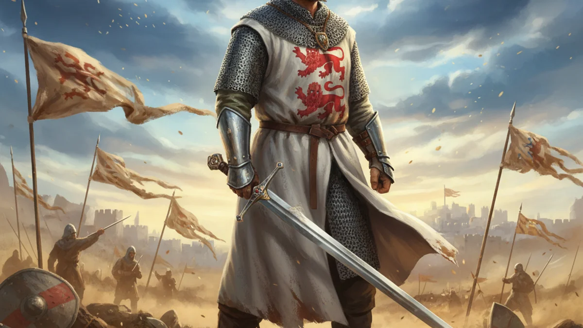 Illustration for Richard the Lionheart - a knights and nobles Medieval Legends story with moral lessons