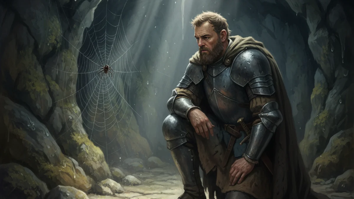 Robert the Bruce - Knights and Nobles story illustration from Medieval Legends