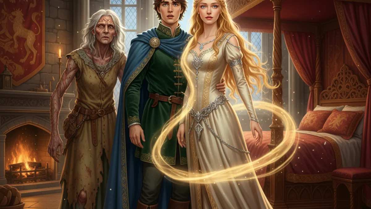 Illustration for Sir Gawain and Dame Ragnelle - a knights of the round table Arthurian Legends story with moral lessons