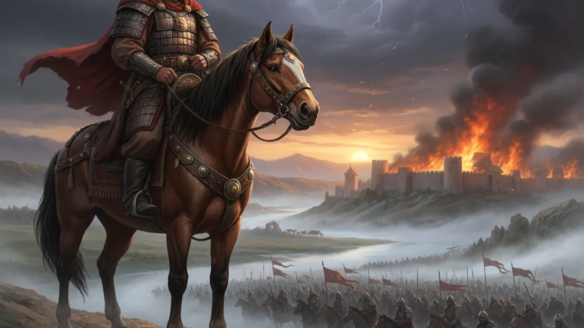 Subutai's European Campaign - Tales of Mongol Conquests story illustration from Mongolian Epics