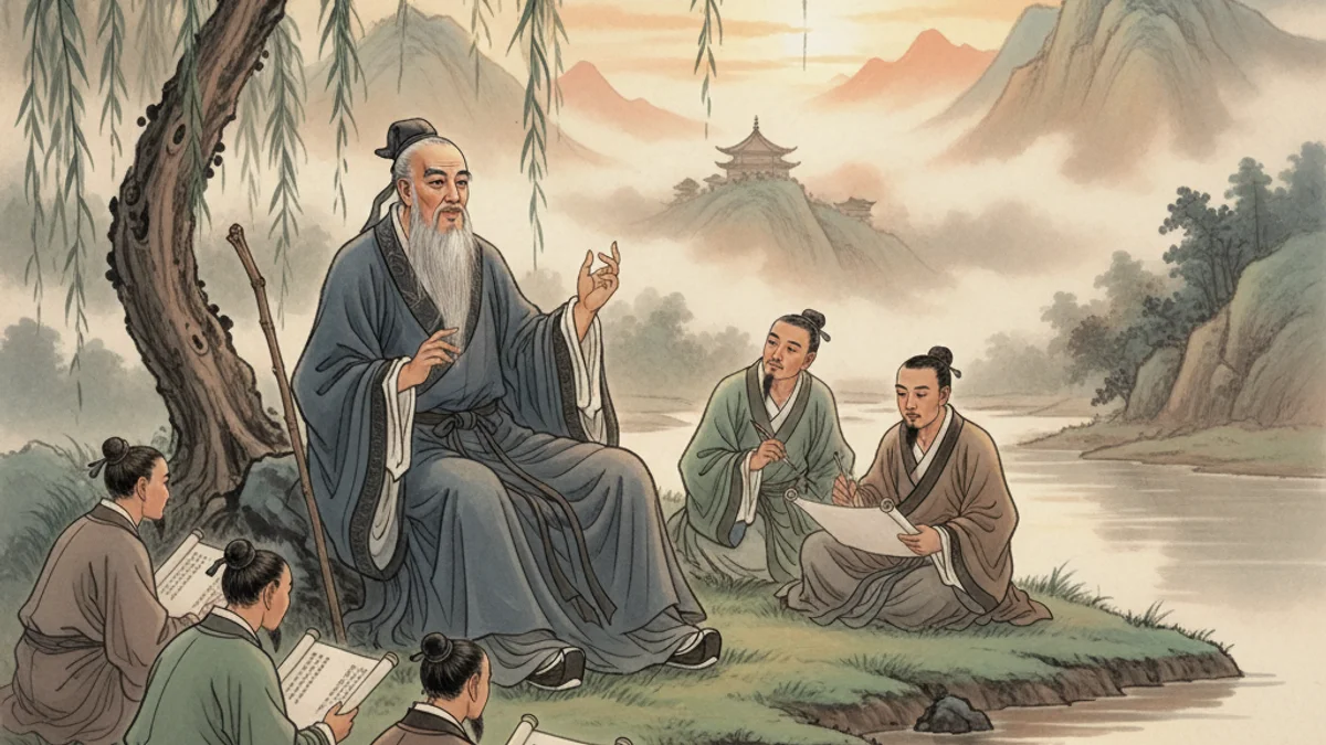 The Analects of Confucius - Confucian Teachings story illustration from Stories of Famous Philosophers