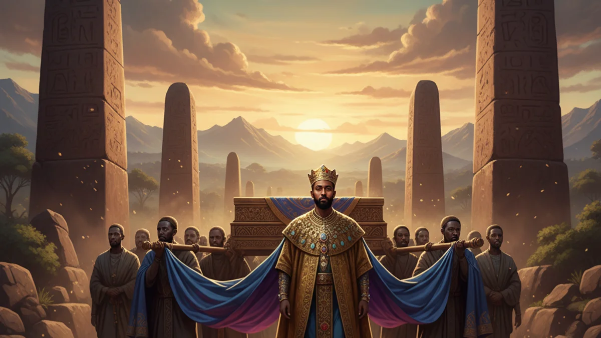 The Ark of the Covenant in Ethiopia - Origin Legends story illustration from Ethiopian Folklore