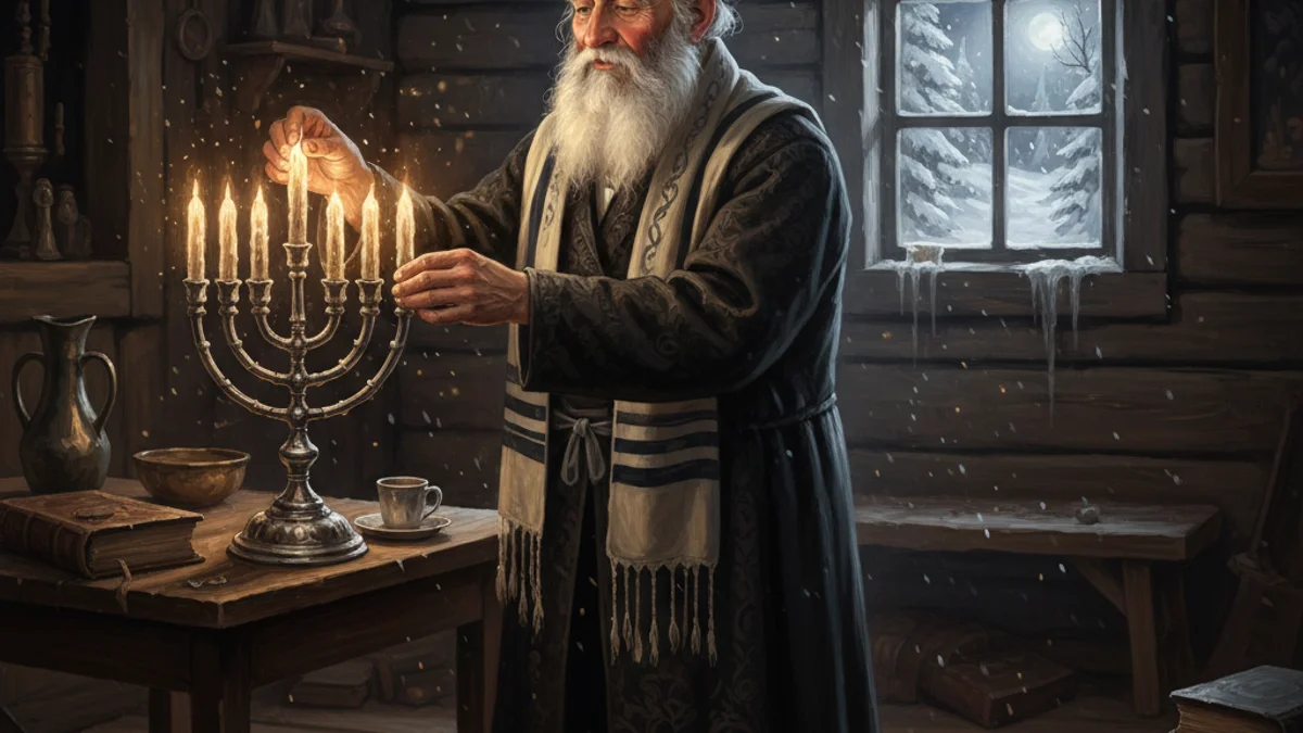 Illustration for The Baal Shem Tov's Miracle - a hasidic tales Jewish Folklore story with moral lessons