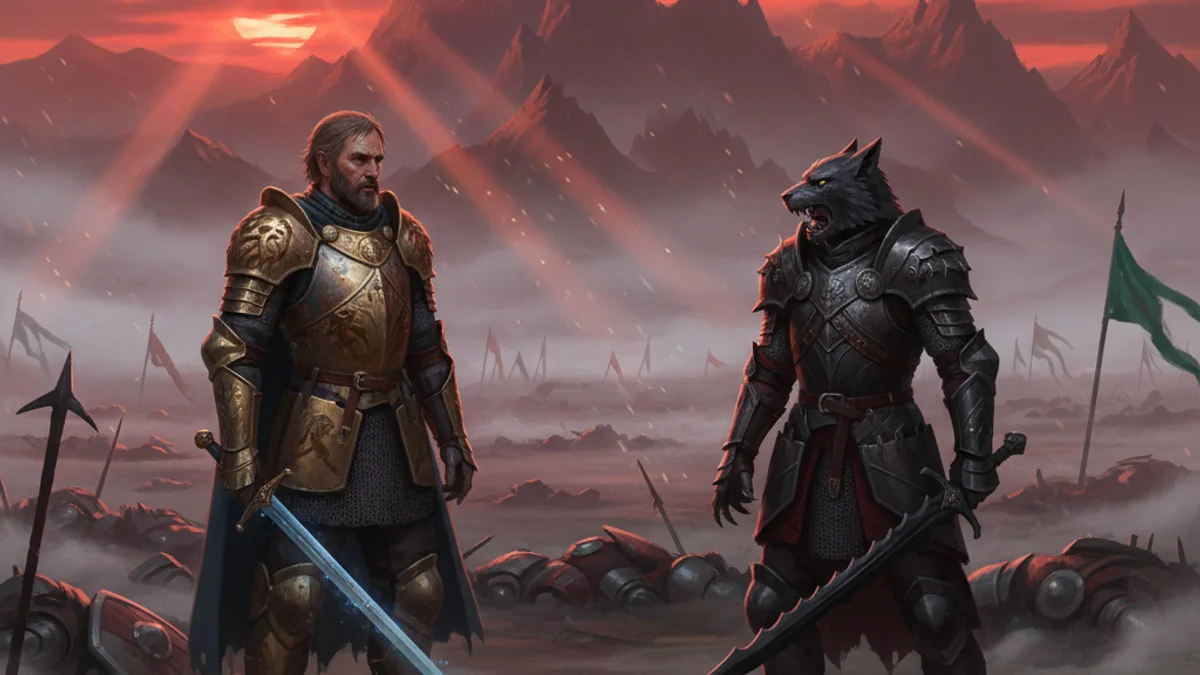 The Battle of Camlann - Stories of King Arthur story illustration from Arthurian Legends