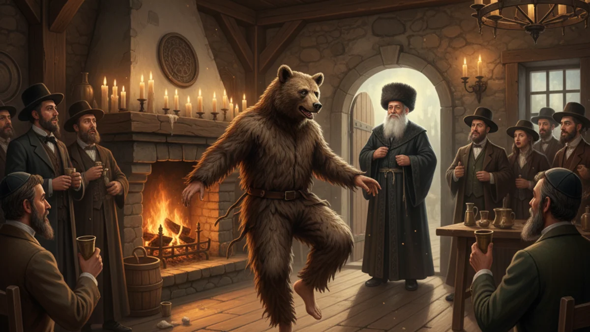 Illustration for The Dancing Bear - a additional tales Jewish Folklore story with moral lessons