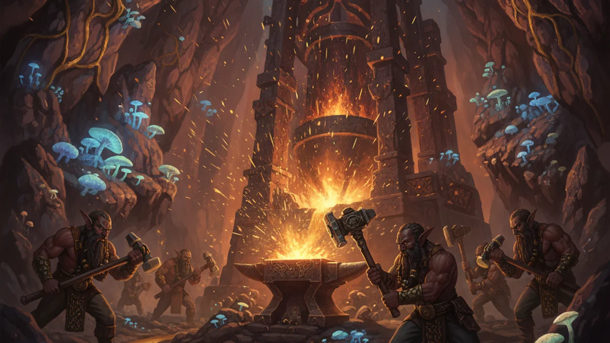 Illustration for The Dark Elves - a mythical beings Norse Myths story with moral lessons