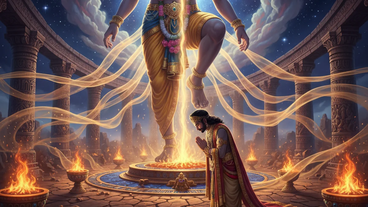 Illustration for The Demon Bali - a gods and demons Hindu Epics story with moral lessons