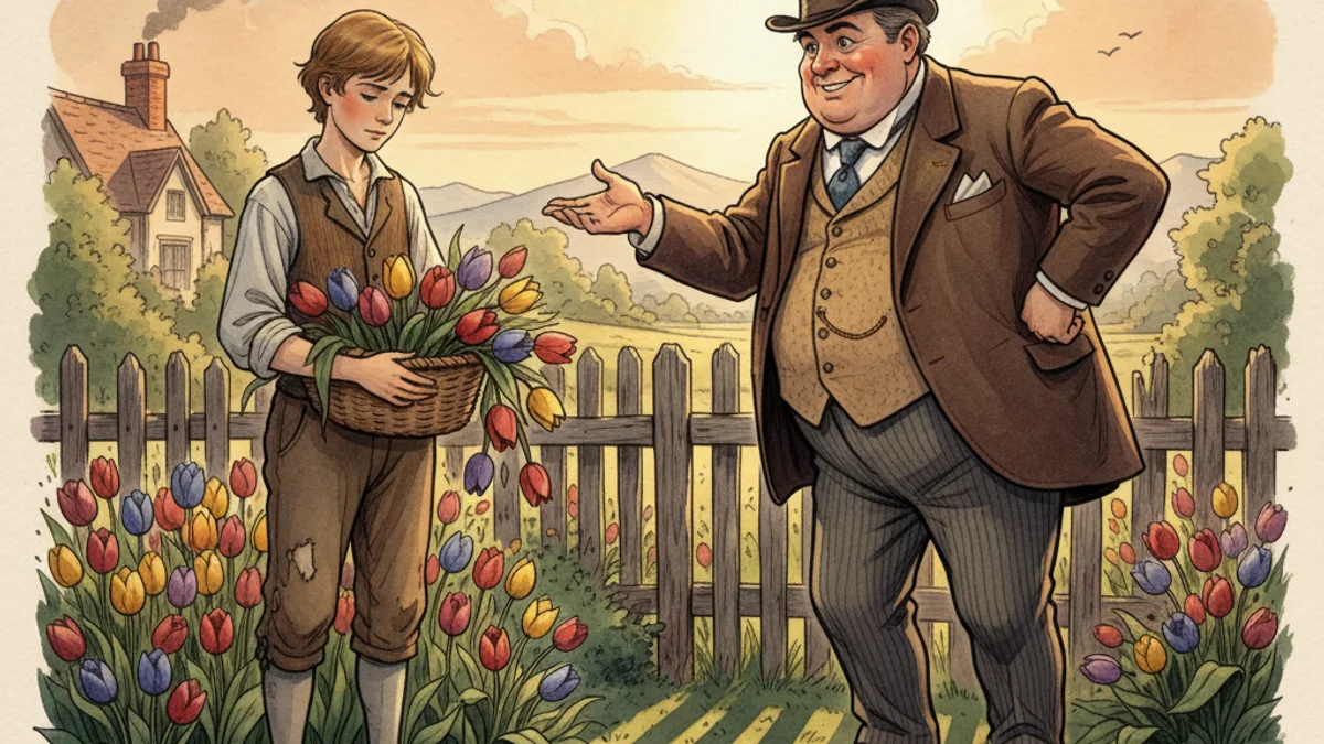 The Devoted Friend - Classic Tales story illustration from Oscar Wilde Fairy Tales