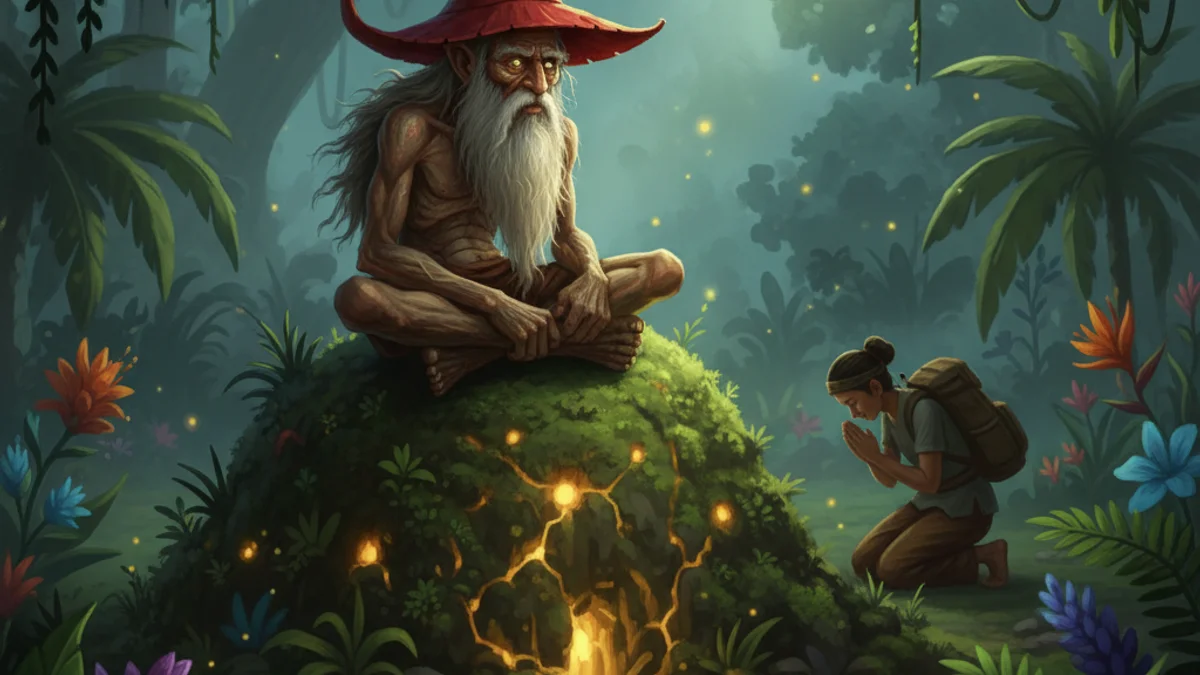 The Duwende - Creatures and Spirits story illustration from Filipino Mythology