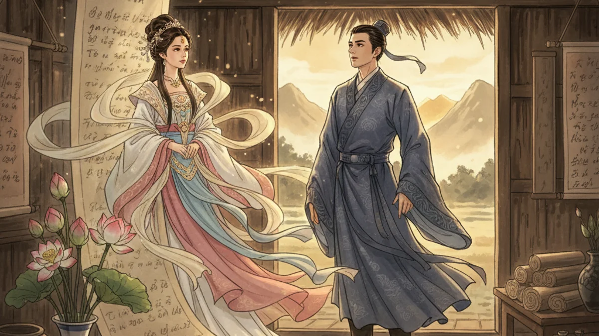 The Fairy at Giong - Classic Tales story illustration from Vietnamese Folklore