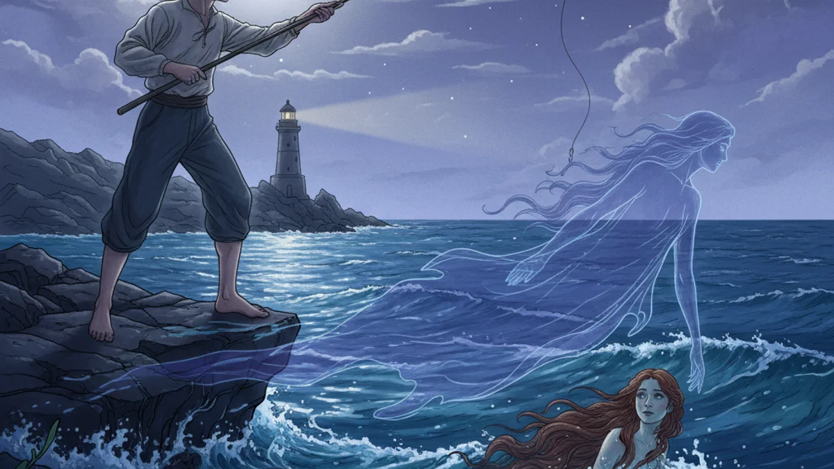 The Fisherman and His Soul - Classic Tales story illustration from Oscar Wilde Fairy Tales