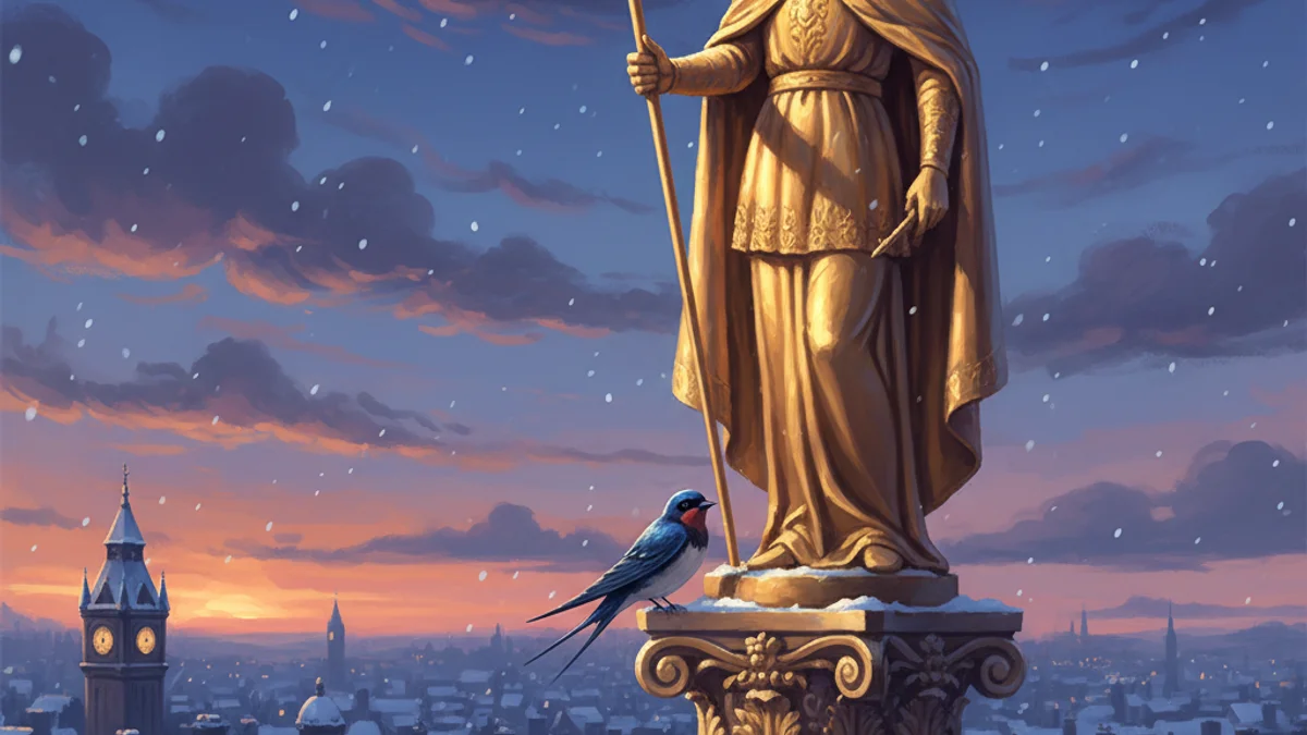 The Happy Prince - Classic Tales story illustration from Oscar Wilde Fairy Tales