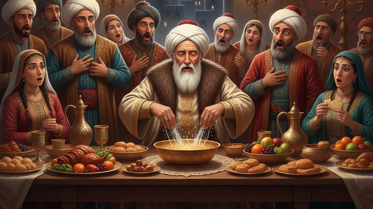 The Hodja's Coat - Classic Tales story illustration from Turkish Folklore